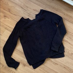 Tie back sweater